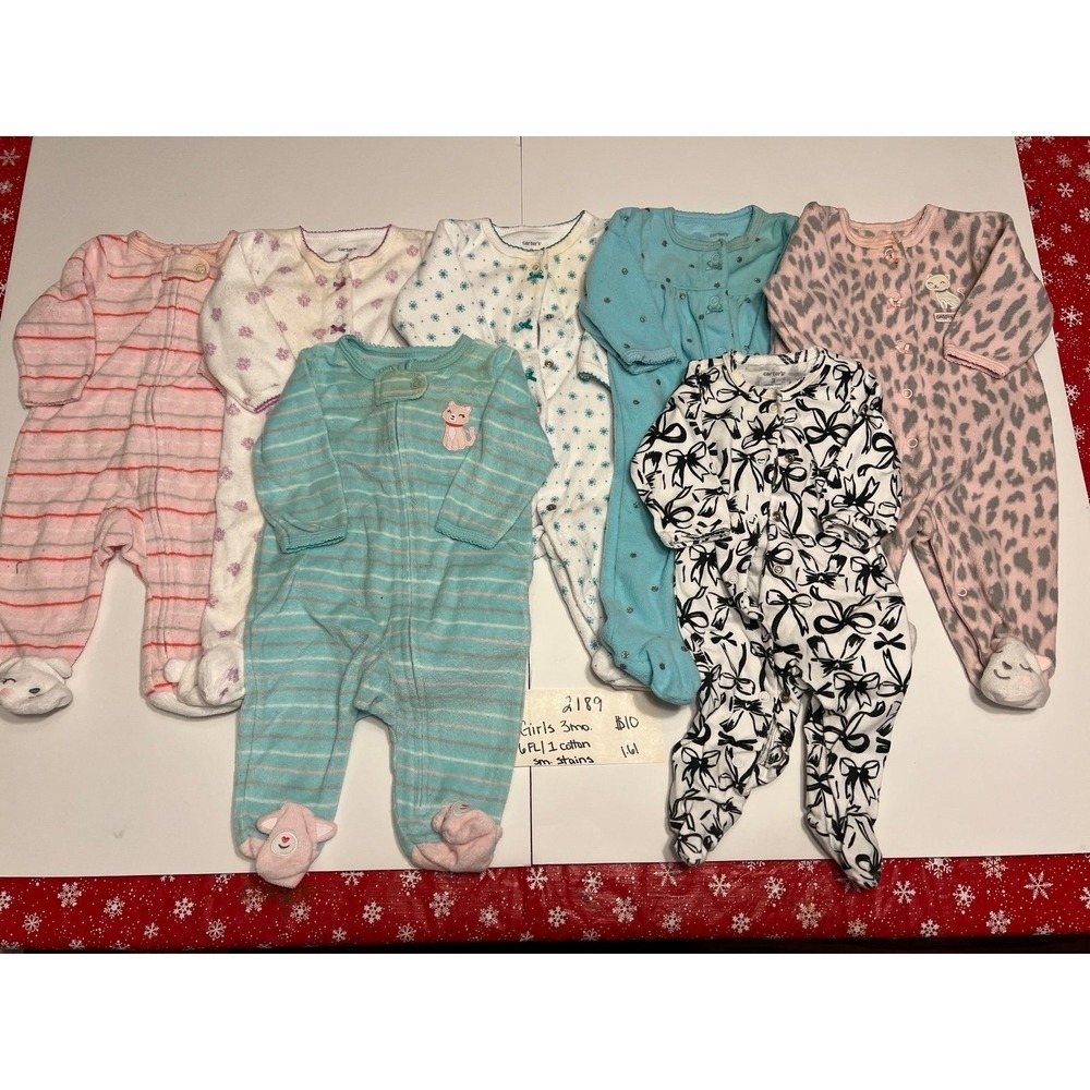 Girls 3 month sleepers (2189)‎